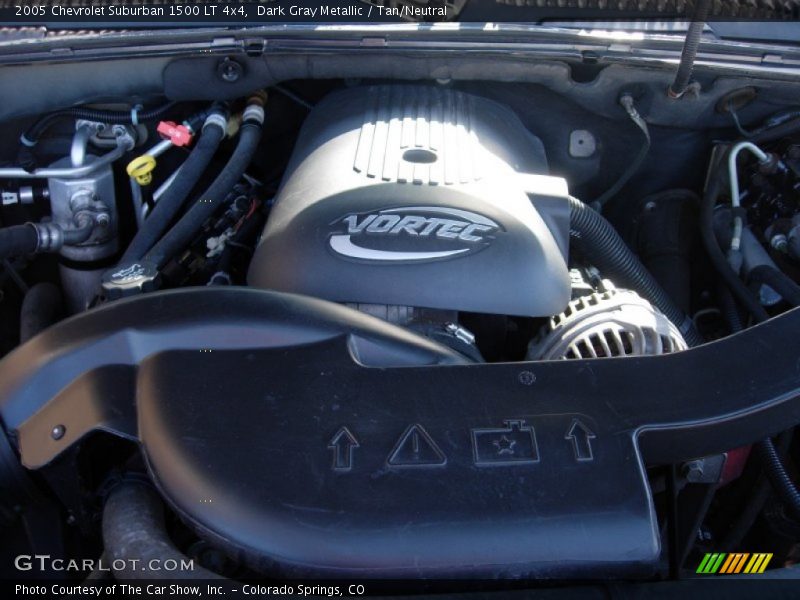 Dark Gray Metallic / Tan/Neutral 2005 Chevrolet Suburban 1500 LT 4x4