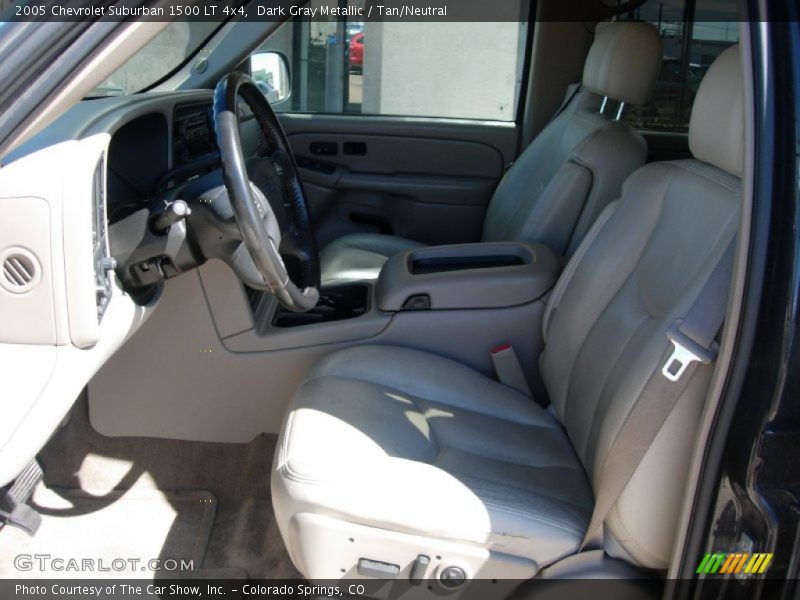 Dark Gray Metallic / Tan/Neutral 2005 Chevrolet Suburban 1500 LT 4x4