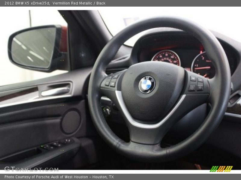 Vermillion Red Metallic / Black 2012 BMW X5 xDrive35d