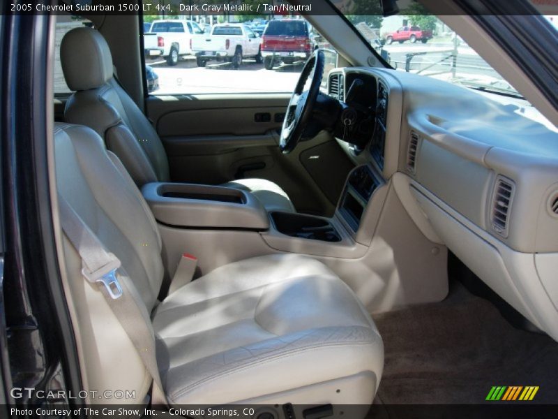 Dark Gray Metallic / Tan/Neutral 2005 Chevrolet Suburban 1500 LT 4x4