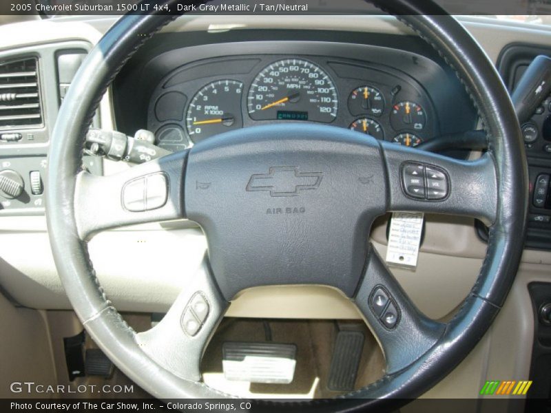 Dark Gray Metallic / Tan/Neutral 2005 Chevrolet Suburban 1500 LT 4x4
