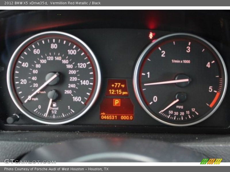 Vermillion Red Metallic / Black 2012 BMW X5 xDrive35d