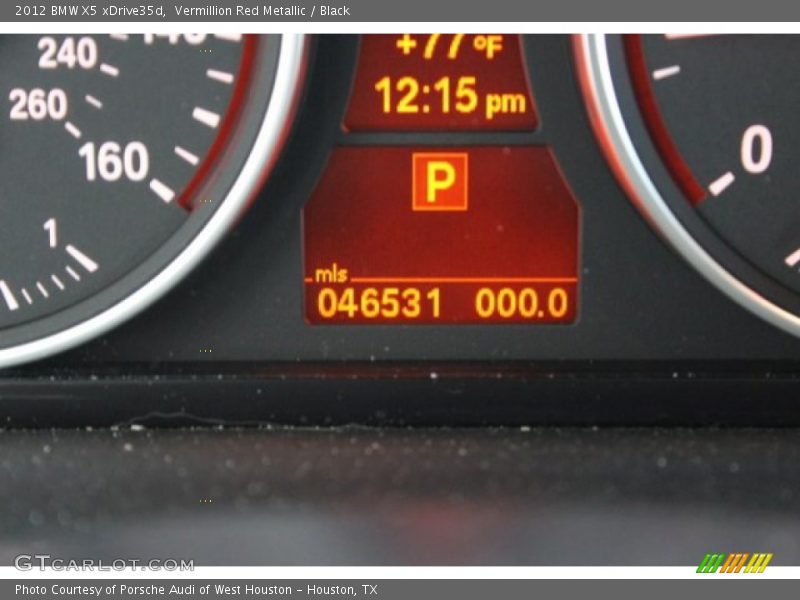 Vermillion Red Metallic / Black 2012 BMW X5 xDrive35d