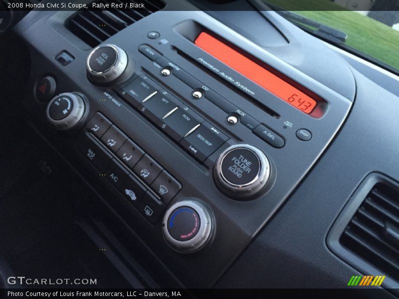 Rallye Red / Black 2008 Honda Civic Si Coupe