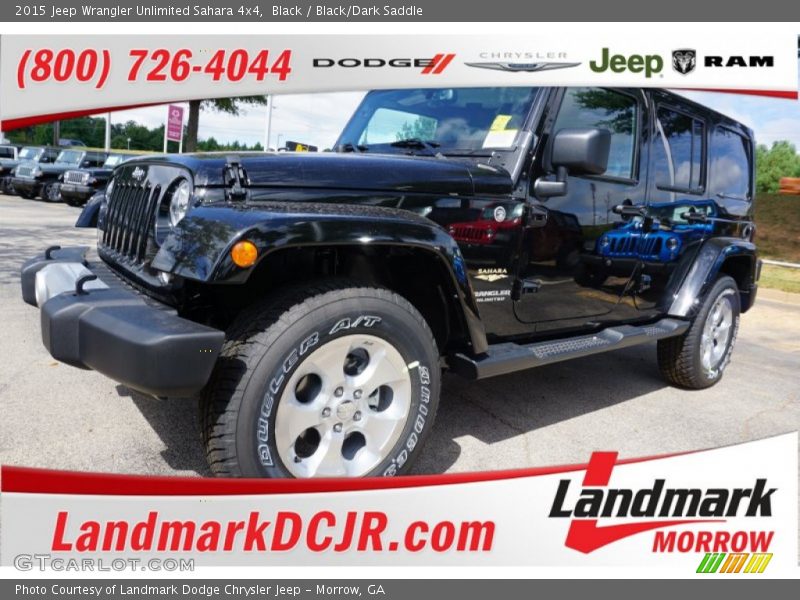 Black / Black/Dark Saddle 2015 Jeep Wrangler Unlimited Sahara 4x4