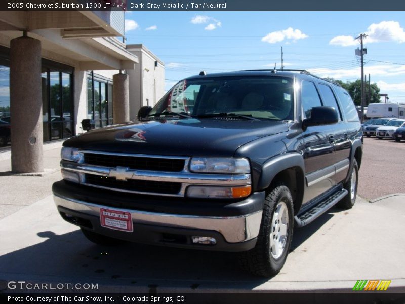 Dark Gray Metallic / Tan/Neutral 2005 Chevrolet Suburban 1500 LT 4x4