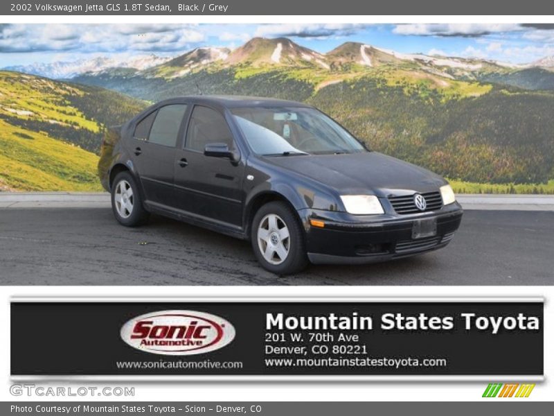 Black / Grey 2002 Volkswagen Jetta GLS 1.8T Sedan
