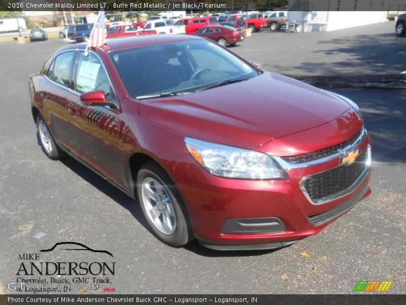 Butte Red Metallic / Jet Black/Titanium 2016 Chevrolet Malibu Limited LT