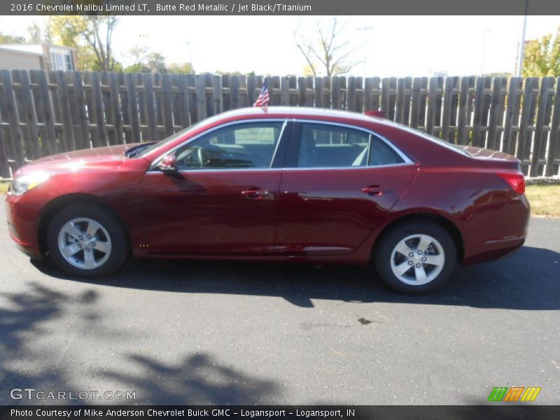 Butte Red Metallic / Jet Black/Titanium 2016 Chevrolet Malibu Limited LT