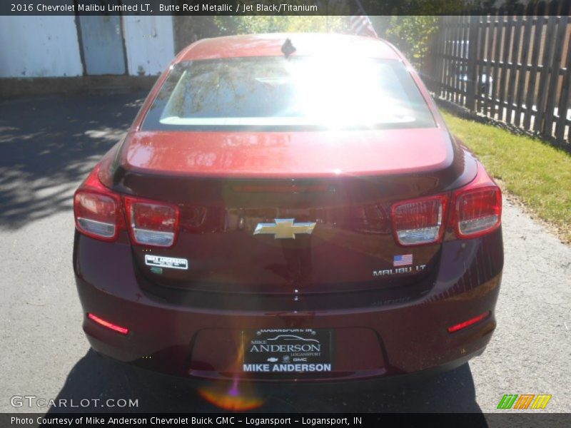 Butte Red Metallic / Jet Black/Titanium 2016 Chevrolet Malibu Limited LT