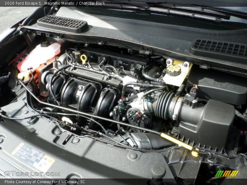 Magnetic Metallic / Charcoal Black 2016 Ford Escape S