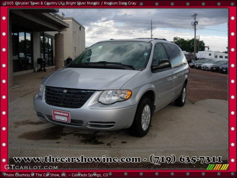 Bright Silver Metallic / Medium Slate Gray 2005 Chrysler Town & Country LX
