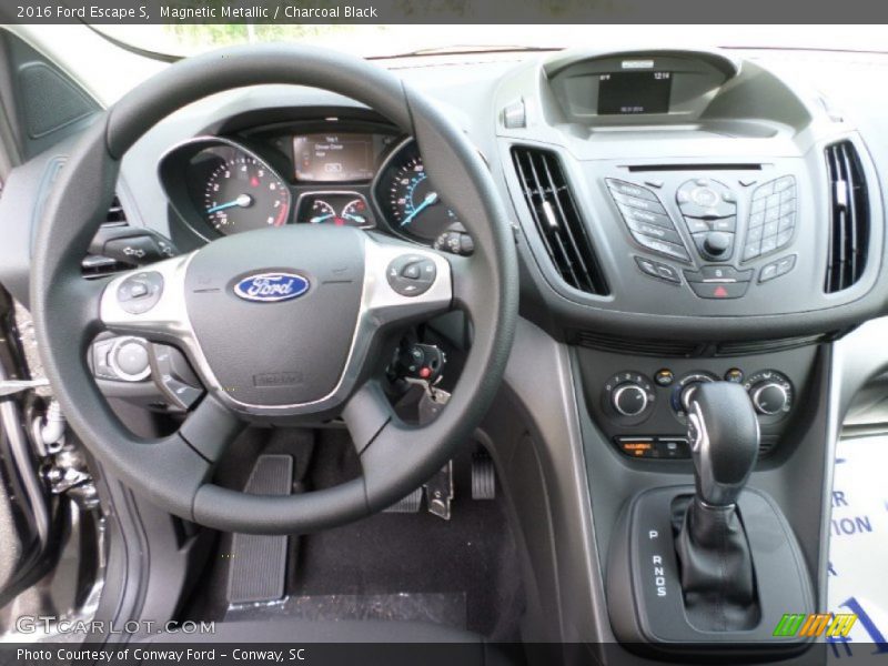 Magnetic Metallic / Charcoal Black 2016 Ford Escape S