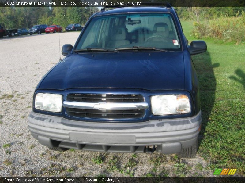 Indigo Blue Metallic / Medium Gray 2002 Chevrolet Tracker 4WD Hard Top