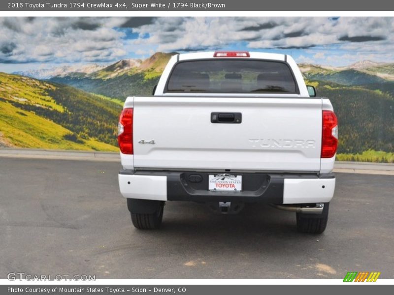 Super White / 1794 Black/Brown 2016 Toyota Tundra 1794 CrewMax 4x4