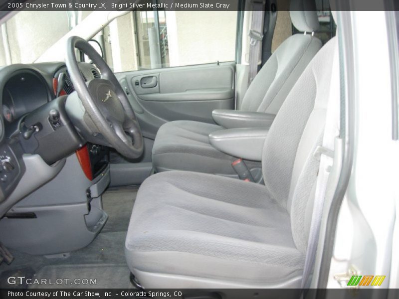 Bright Silver Metallic / Medium Slate Gray 2005 Chrysler Town & Country LX