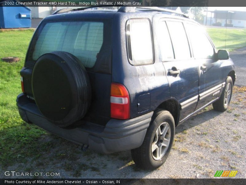 Indigo Blue Metallic / Medium Gray 2002 Chevrolet Tracker 4WD Hard Top