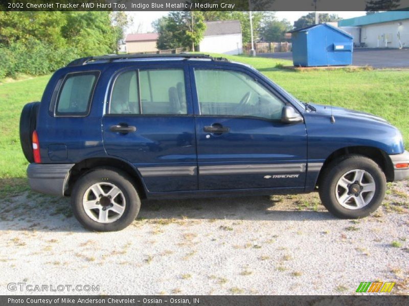 Indigo Blue Metallic / Medium Gray 2002 Chevrolet Tracker 4WD Hard Top