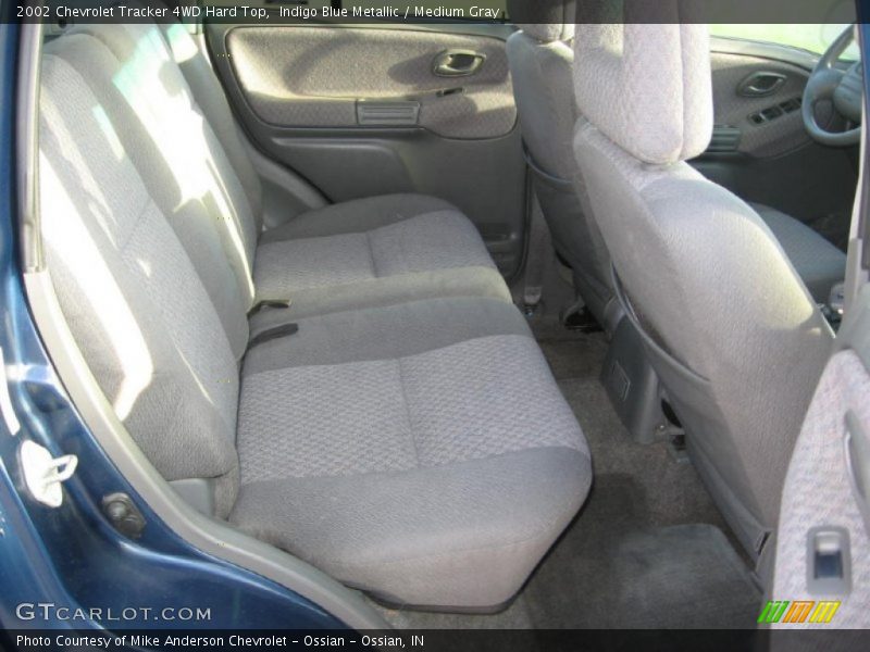 Indigo Blue Metallic / Medium Gray 2002 Chevrolet Tracker 4WD Hard Top