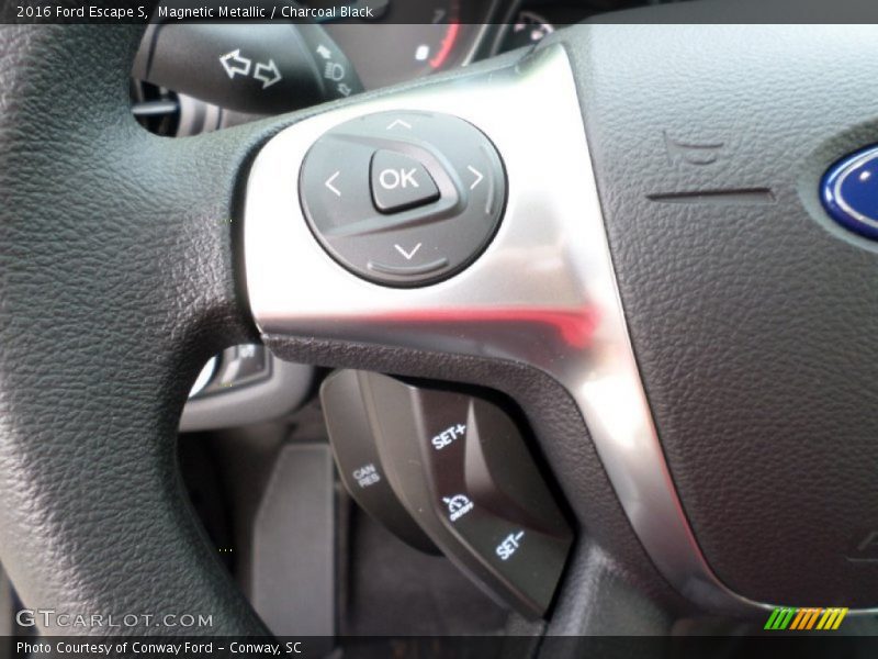 Magnetic Metallic / Charcoal Black 2016 Ford Escape S