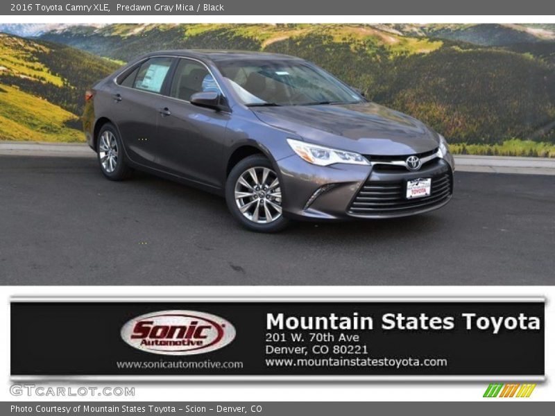 Predawn Gray Mica / Black 2016 Toyota Camry XLE