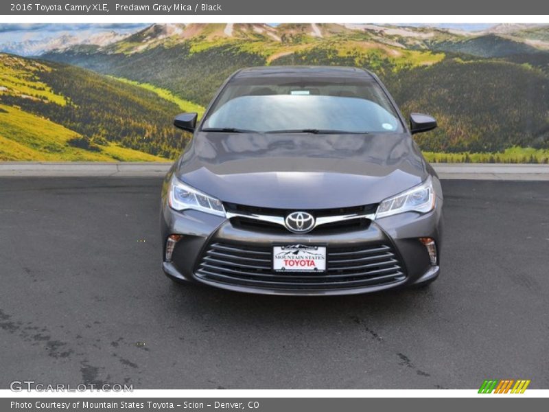 Predawn Gray Mica / Black 2016 Toyota Camry XLE