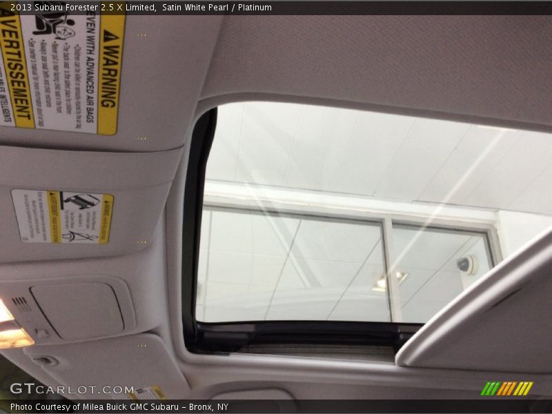 Satin White Pearl / Platinum 2013 Subaru Forester 2.5 X Limited