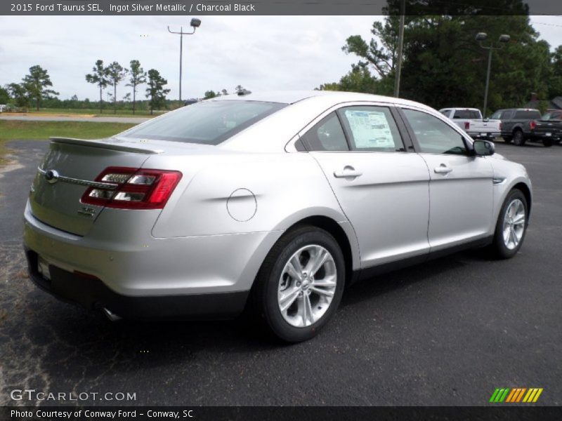 Ingot Silver Metallic / Charcoal Black 2015 Ford Taurus SEL