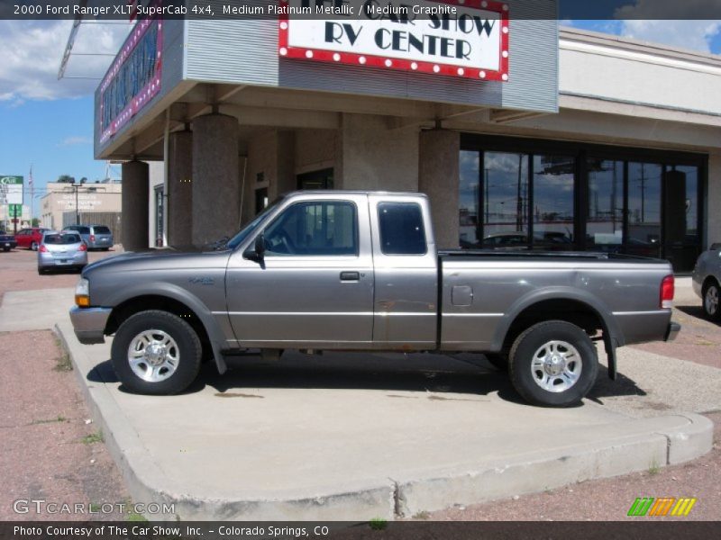 Medium Platinum Metallic / Medium Graphite 2000 Ford Ranger XLT SuperCab 4x4