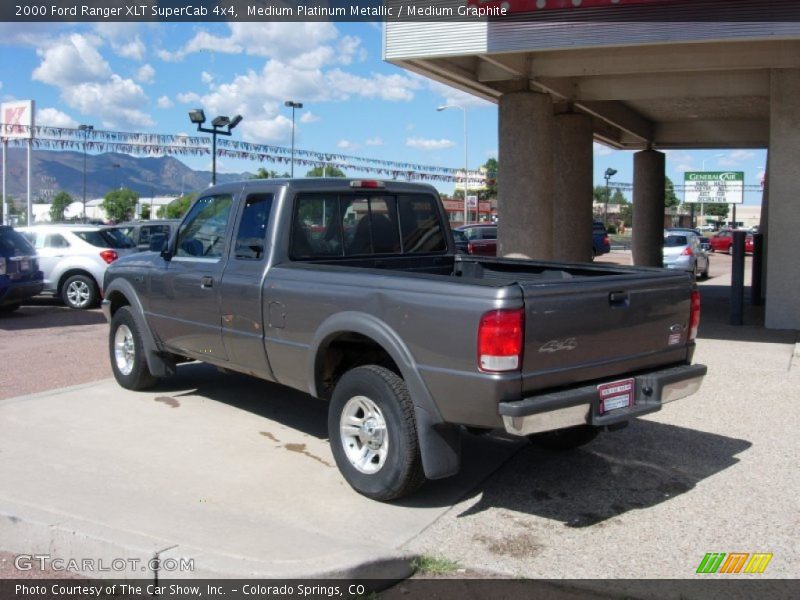 Medium Platinum Metallic / Medium Graphite 2000 Ford Ranger XLT SuperCab 4x4