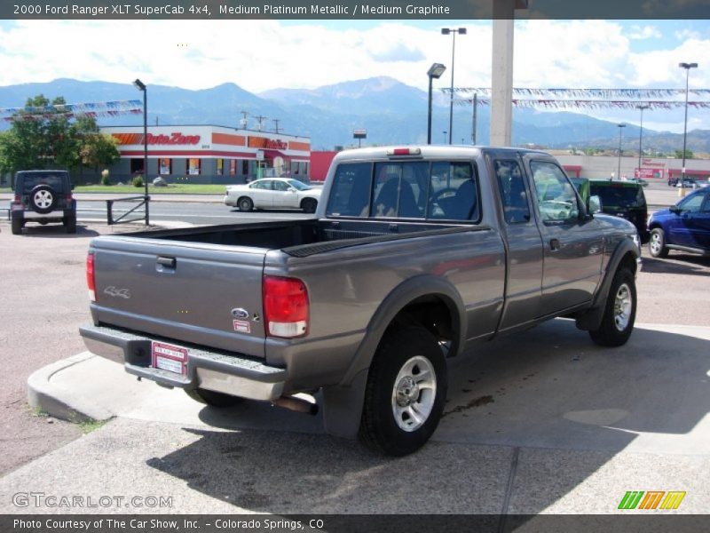 Medium Platinum Metallic / Medium Graphite 2000 Ford Ranger XLT SuperCab 4x4