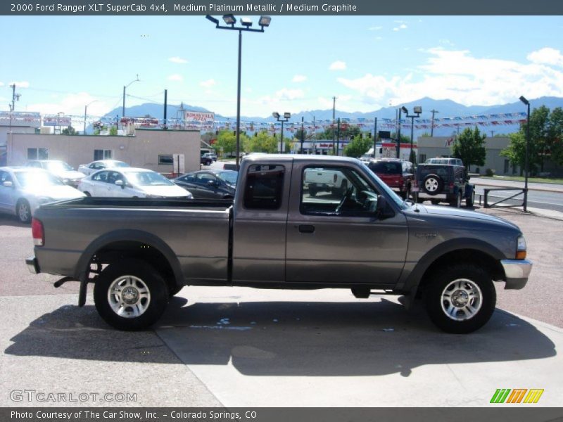 Medium Platinum Metallic / Medium Graphite 2000 Ford Ranger XLT SuperCab 4x4