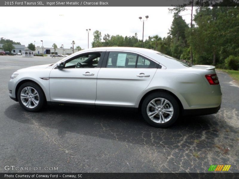 Ingot Silver Metallic / Charcoal Black 2015 Ford Taurus SEL
