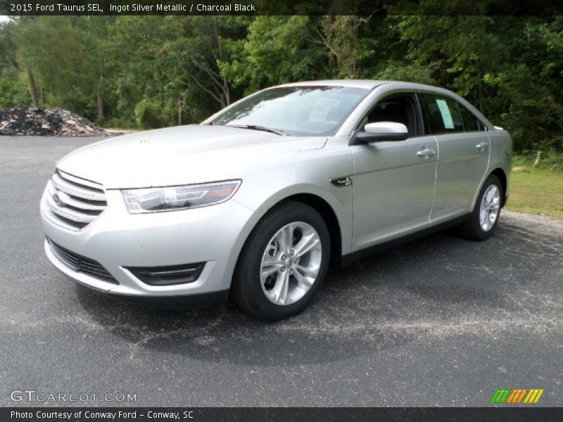 Ingot Silver Metallic / Charcoal Black 2015 Ford Taurus SEL