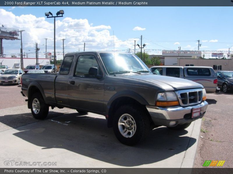 Medium Platinum Metallic / Medium Graphite 2000 Ford Ranger XLT SuperCab 4x4