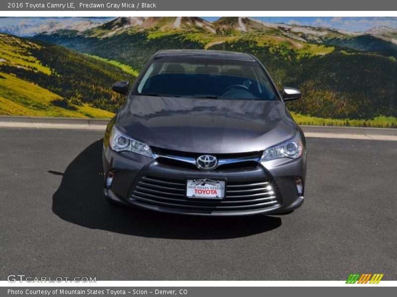 Predawn Gray Mica / Black 2016 Toyota Camry LE