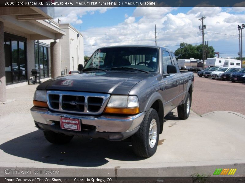 Medium Platinum Metallic / Medium Graphite 2000 Ford Ranger XLT SuperCab 4x4