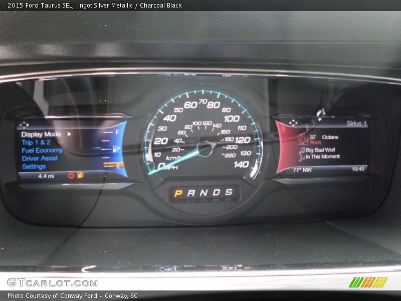 Ingot Silver Metallic / Charcoal Black 2015 Ford Taurus SEL