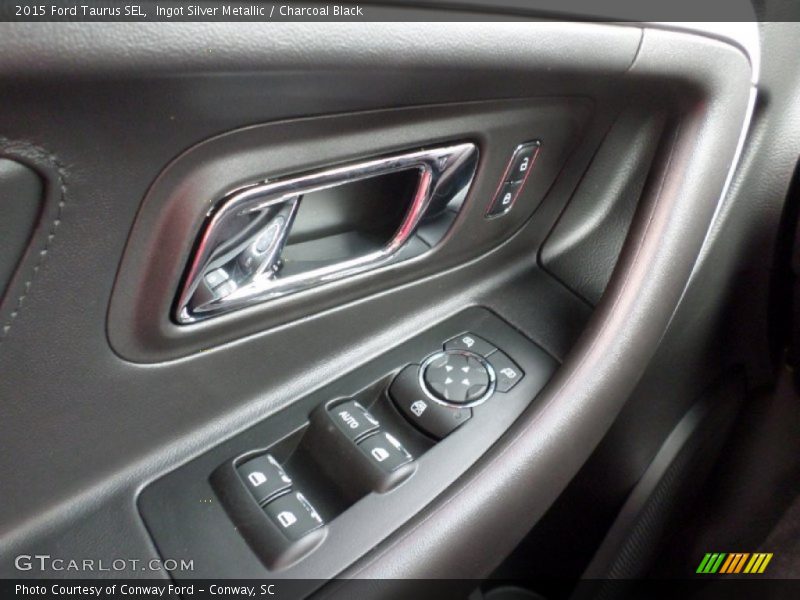 Ingot Silver Metallic / Charcoal Black 2015 Ford Taurus SEL