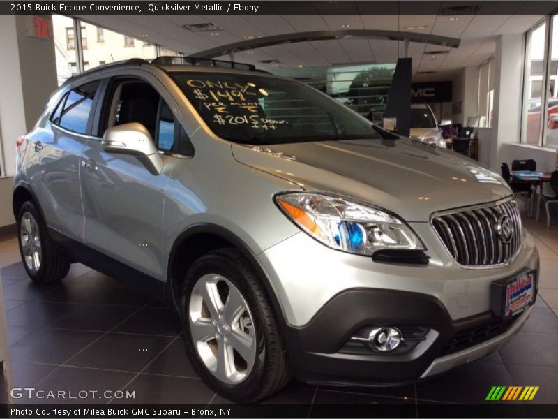 Quicksilver Metallic / Ebony 2015 Buick Encore Convenience