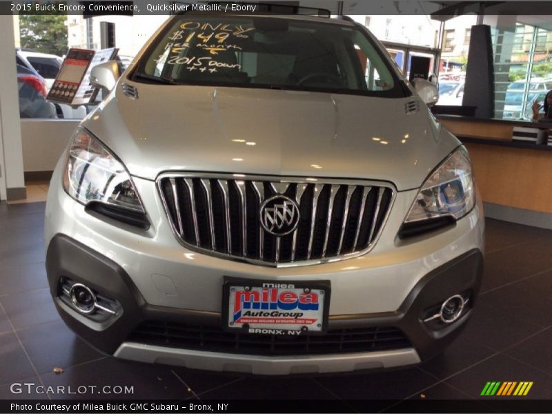 Quicksilver Metallic / Ebony 2015 Buick Encore Convenience