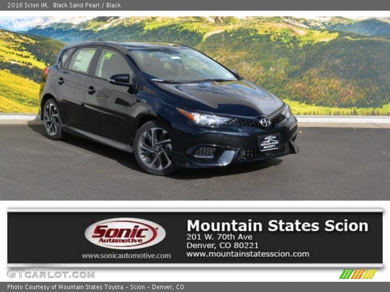 Black Sand Pearl / Black 2016 Scion iM