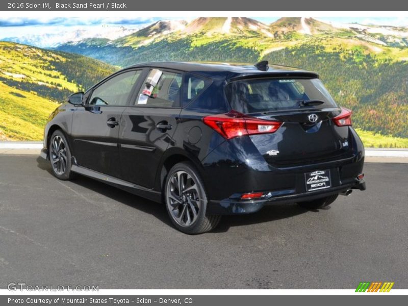 Black Sand Pearl / Black 2016 Scion iM