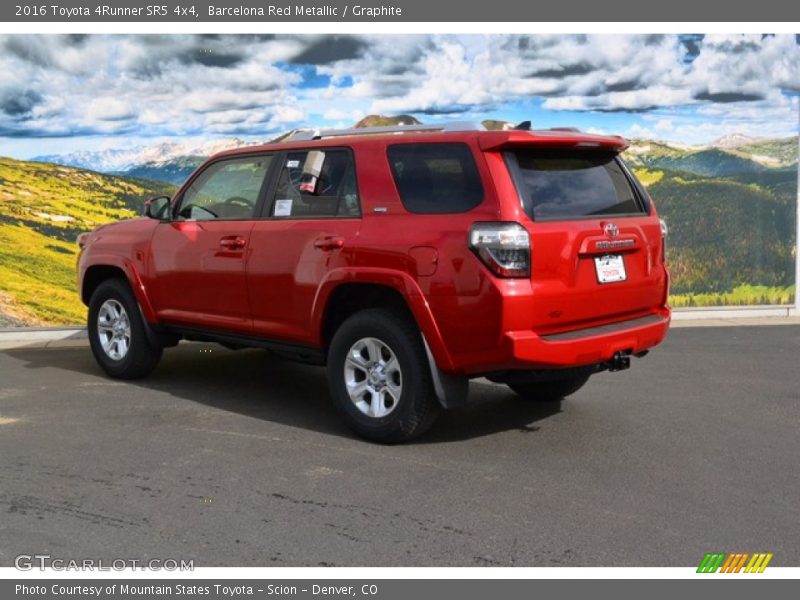 Barcelona Red Metallic / Graphite 2016 Toyota 4Runner SR5 4x4