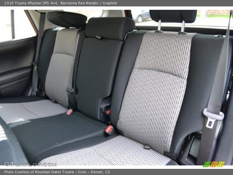 Rear Seat of 2016 4Runner SR5 4x4
