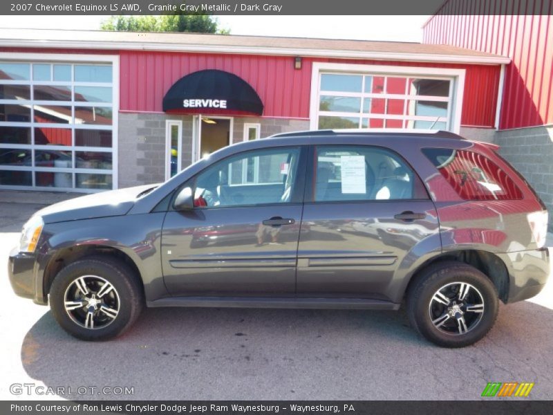 Granite Gray Metallic / Dark Gray 2007 Chevrolet Equinox LS AWD