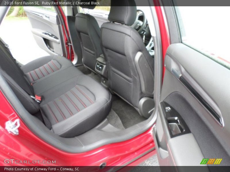 Ruby Red Metallic / Charcoal Black 2016 Ford Fusion SE