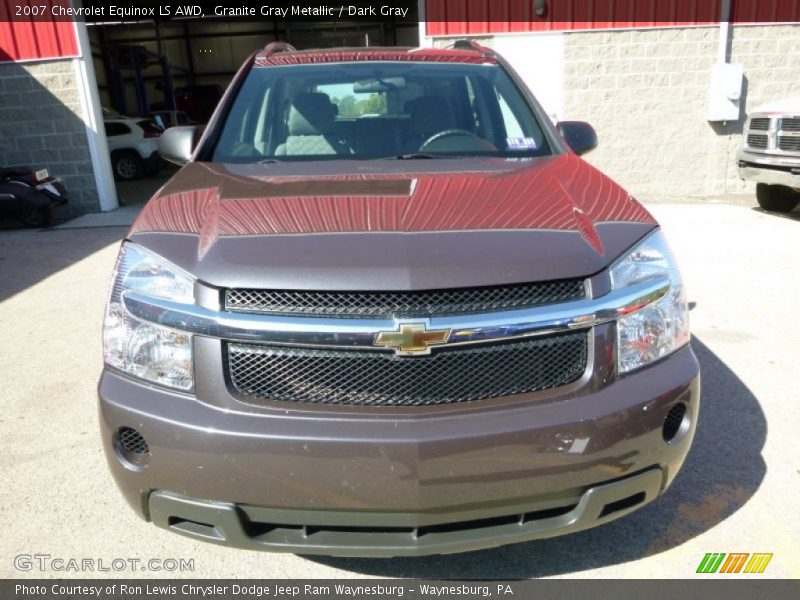 Granite Gray Metallic / Dark Gray 2007 Chevrolet Equinox LS AWD