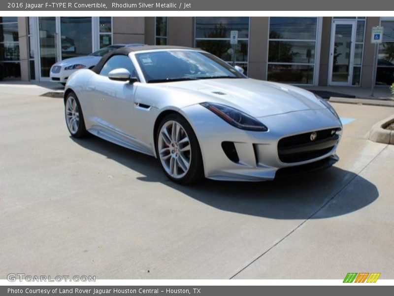 Rhodium Silver Metallic / Jet 2016 Jaguar F-TYPE R Convertible