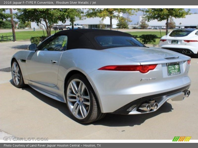 Rhodium Silver Metallic / Jet 2016 Jaguar F-TYPE R Convertible